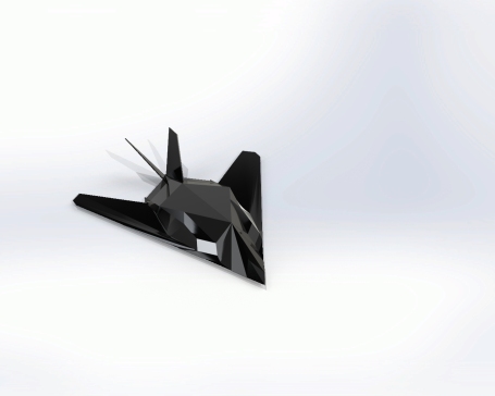 F-117夜鹰隐身战机简易造型
