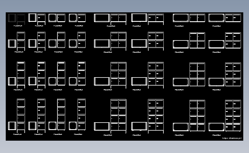 储物柜cad