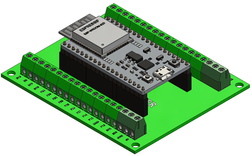 A0013699-ESP32 38针 25.4mm 扩展端子板