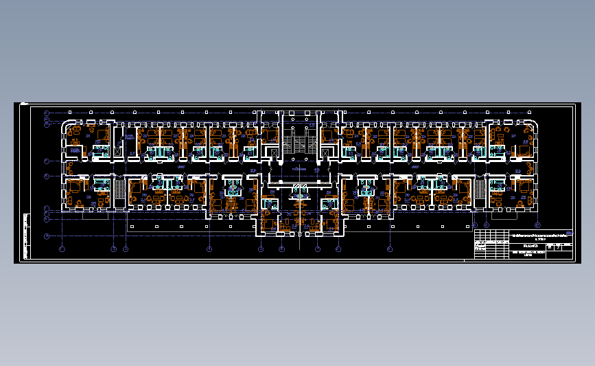 酒店整体布局cad