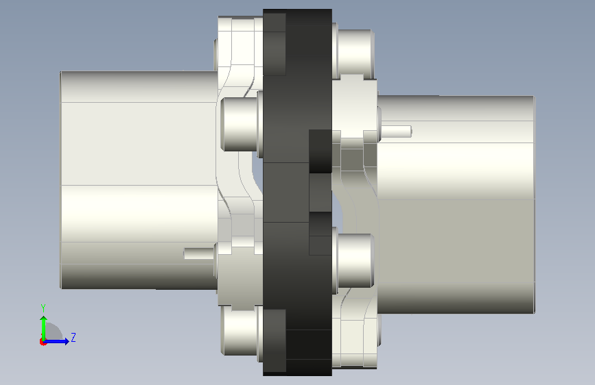 柔性联轴器SGFlex-3DF-120 d48 左侧视图