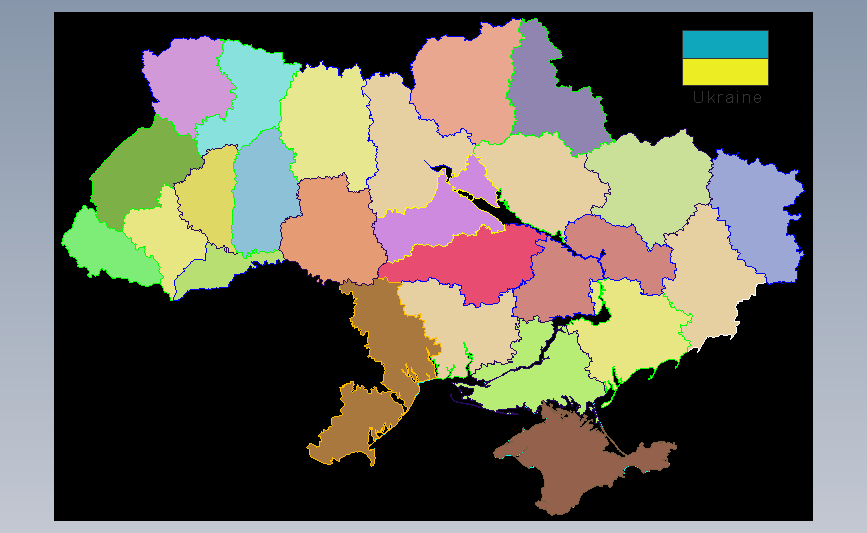 乌克兰地图cad