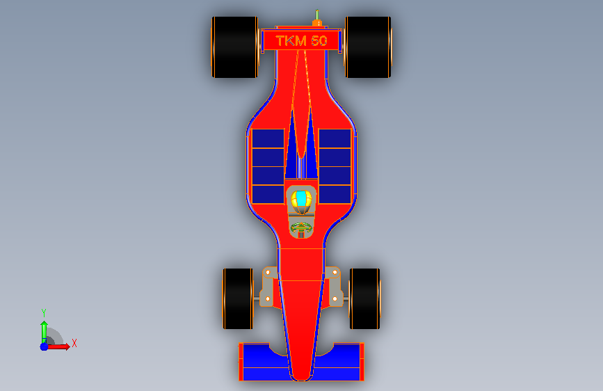 A0013836-一级方程式赛车 正面视图