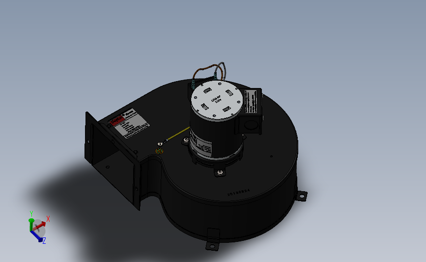 离心风扇精美模型SolidWorks2016&2021