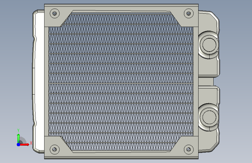 A0013892-科睿水冷X系列XR5 - 140mm水冷散热器 正面视图