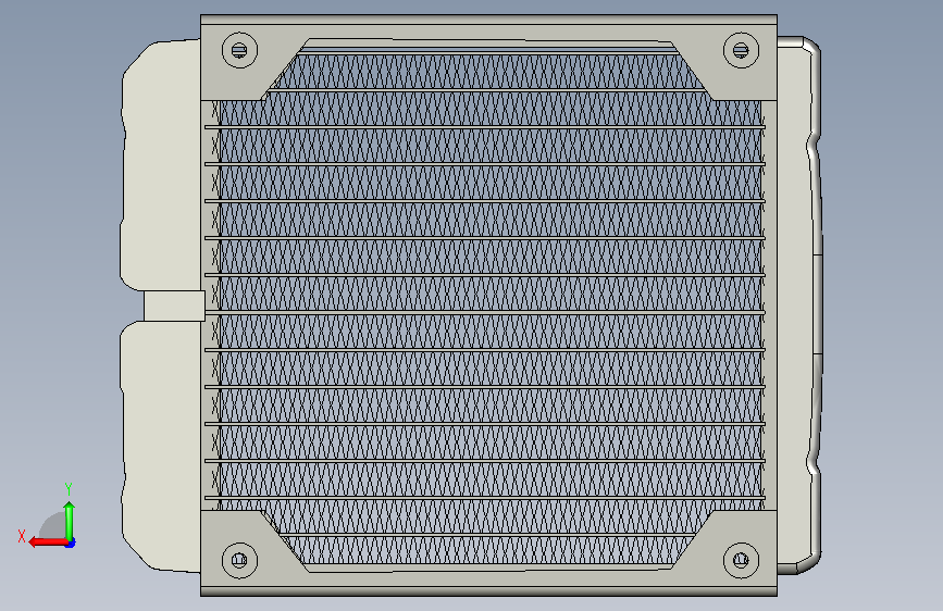 A0013892-科睿水冷X系列XR5 - 140mm水冷散热器 背面视图