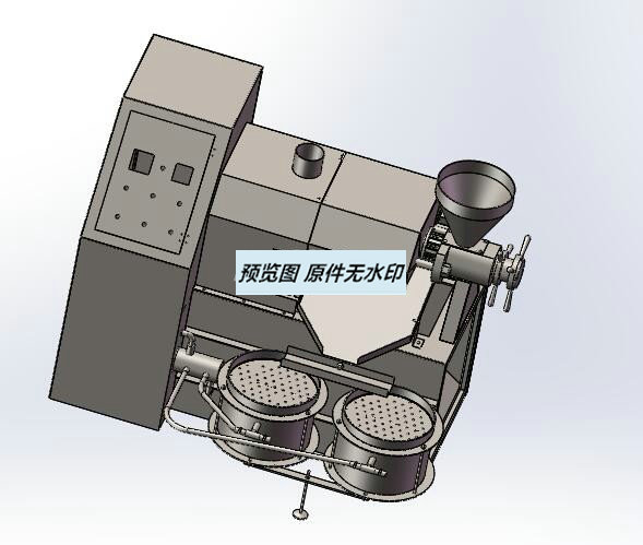 125型榨油机模型及CAD图 599596