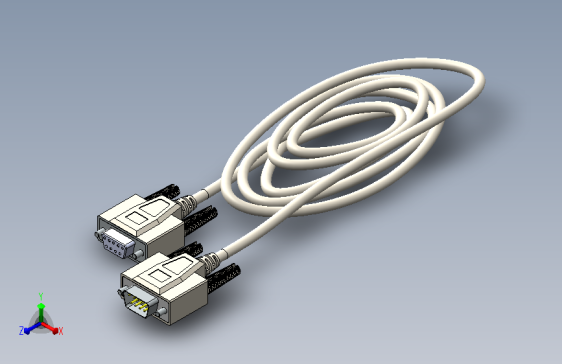A1004796-DB-9M 转 DB-9F 电缆