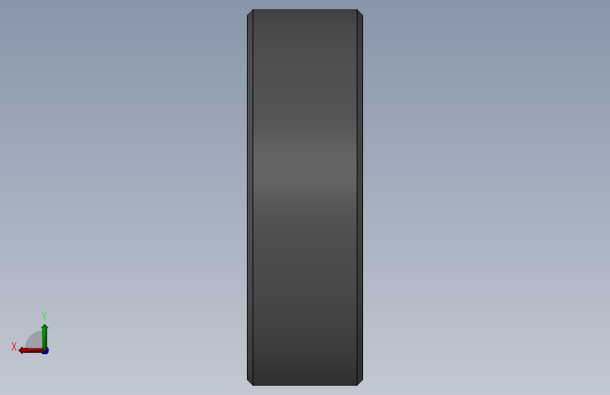A1004818-6000ZZ 10mm x 26mm x 8mm 双屏蔽轴承 背面视图