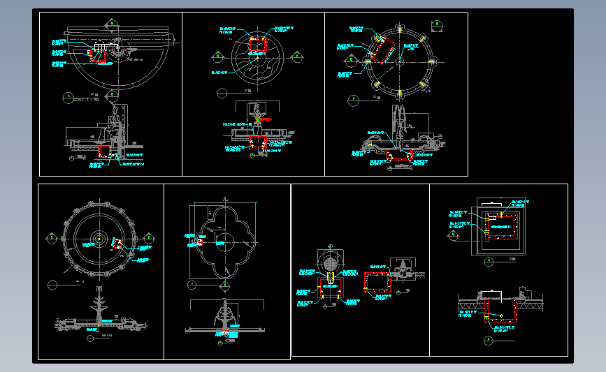 多款喷泉施工图纸