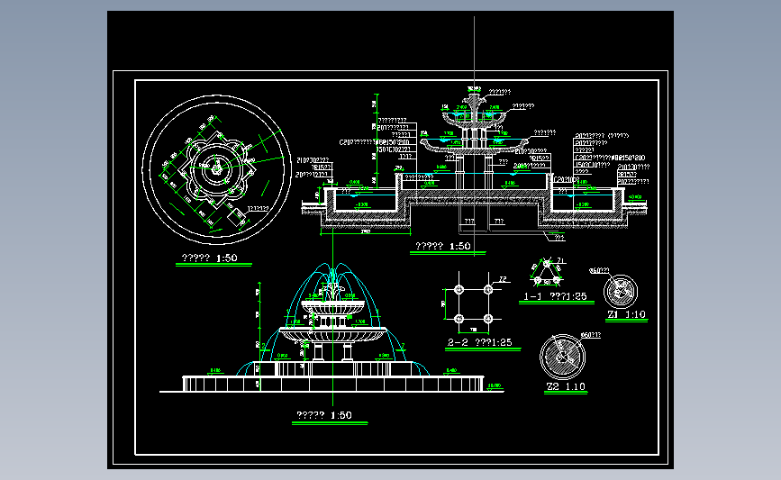 喷泉施工图