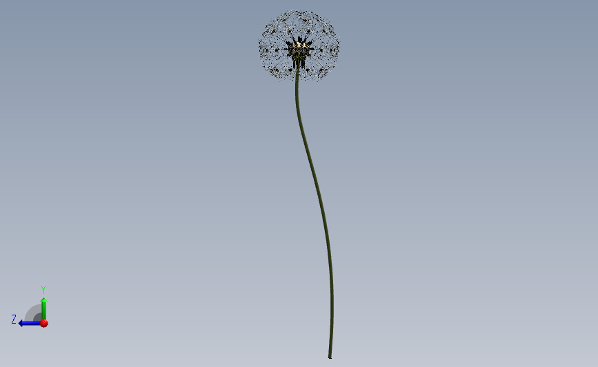 蒲公英详细模型SolidWorks