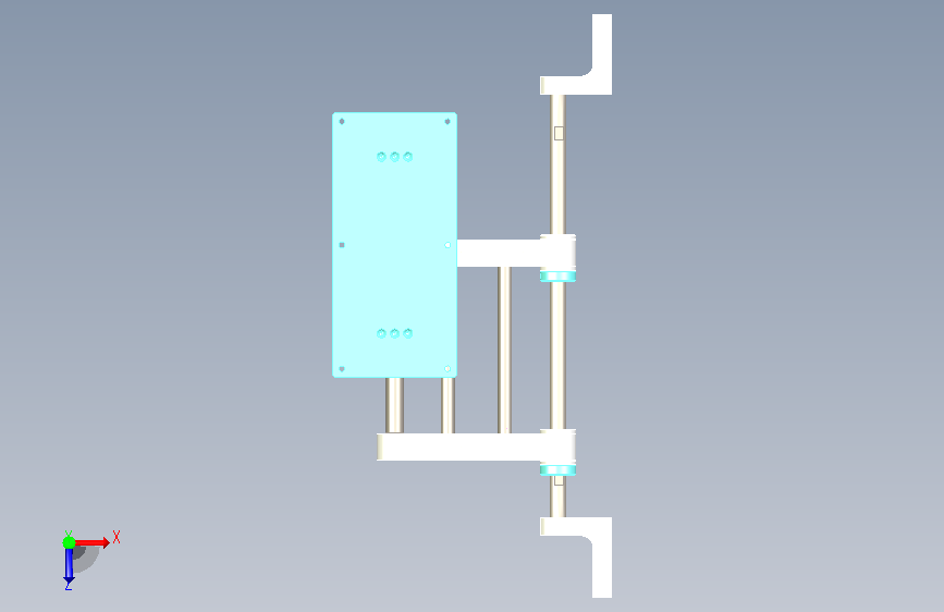 3CXJG0203A3 转动机构组件B 俯视图