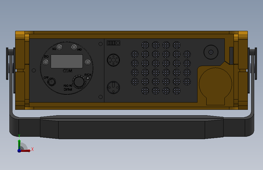 A3009069-FSG 90 VHF_UHF 无线电 正面视图
