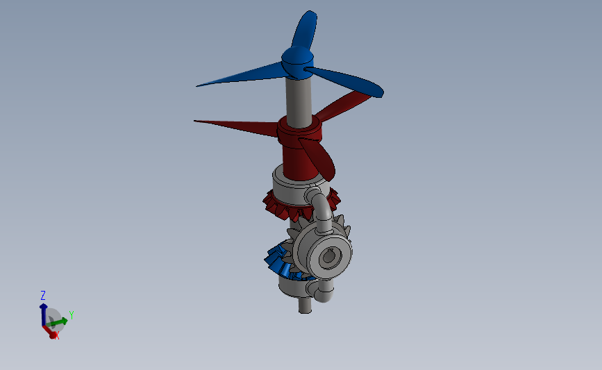 同轴螺旋桨2 Solidworks 2018 模型图纸下载 懒石网