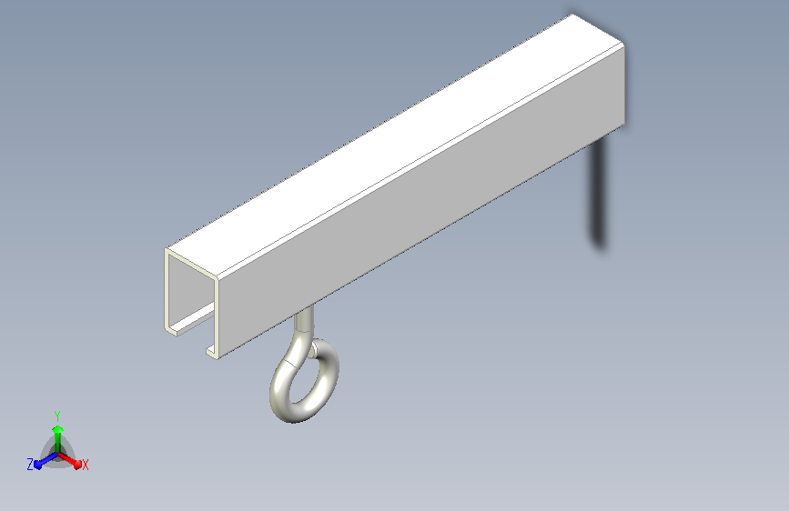 C形型材滚轮吊架