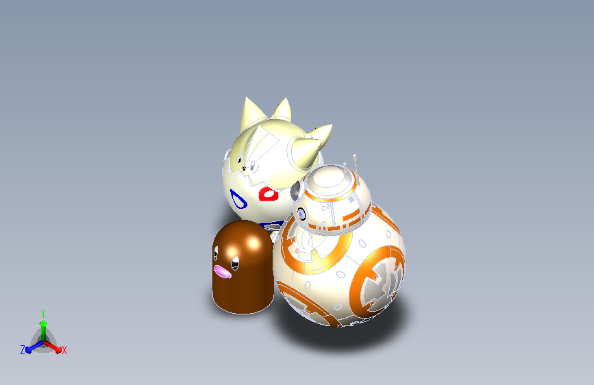 BB-8，托格皮，迪格利特，