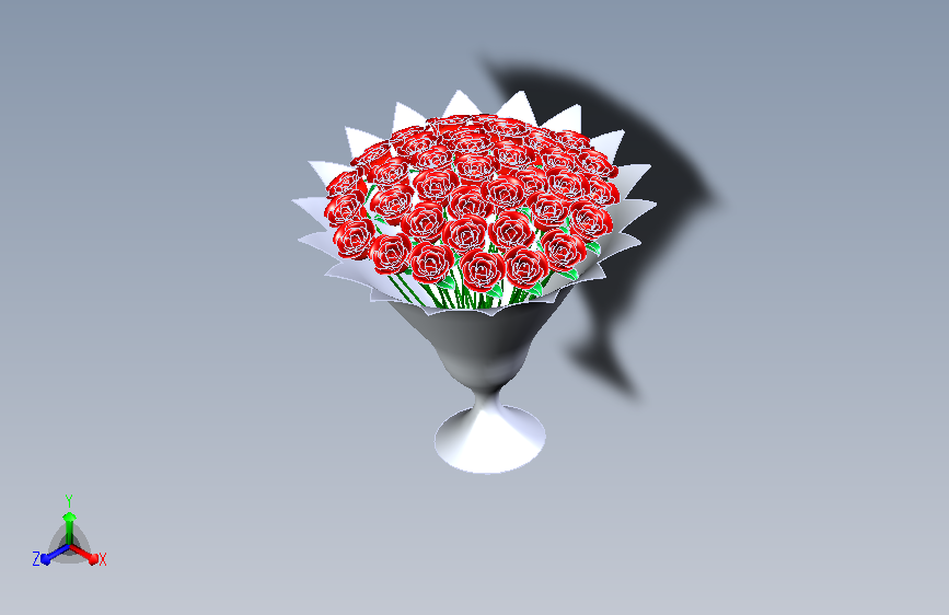 玫瑰花 主视图