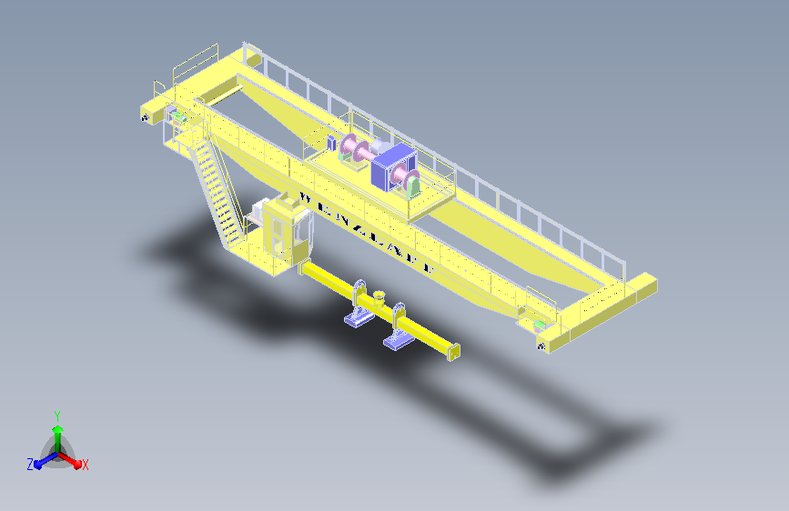 高空起重机3D模型