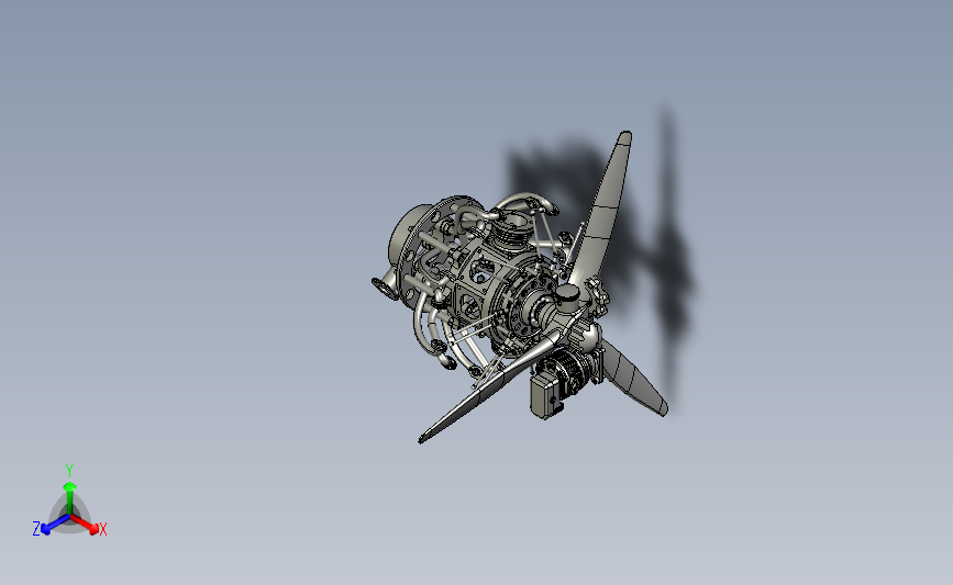 径向飞机发动机