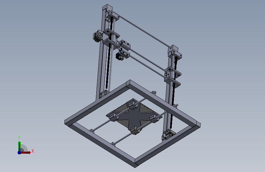 A1005434-DIY 3D打印机 正面视图