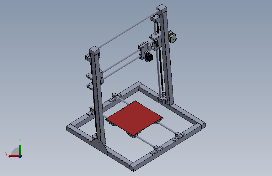 A1005434-DIY 3D打印机 背面视图
