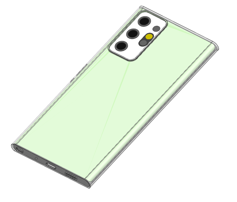 三星Note21手机壳 背面视图