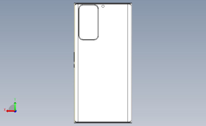 三星Note21手机壳 背面视图