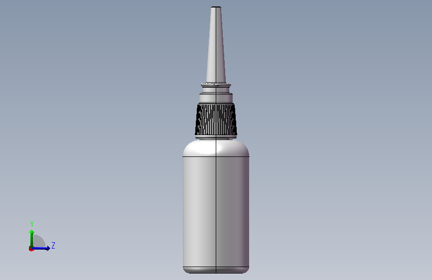 鼻腔喷雾器模型 左侧视图