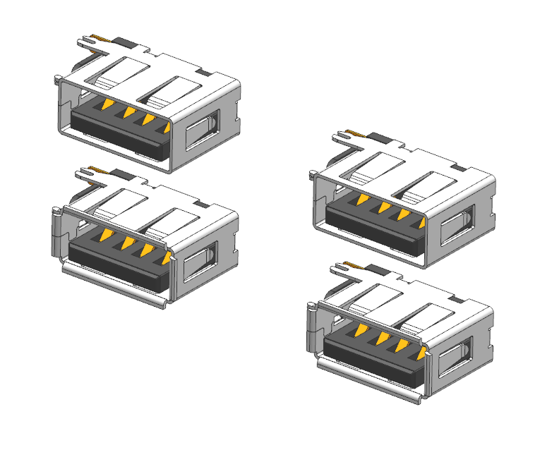 USB 侧插短体