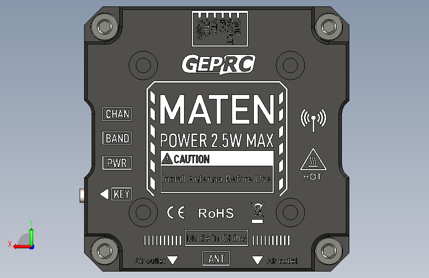 A0014409-GAPRC Maten 2,5W 背面视图