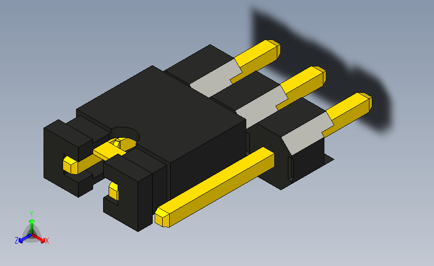 跳线 2.54mm 间距_STEP_模型图纸下载 – 懒石网