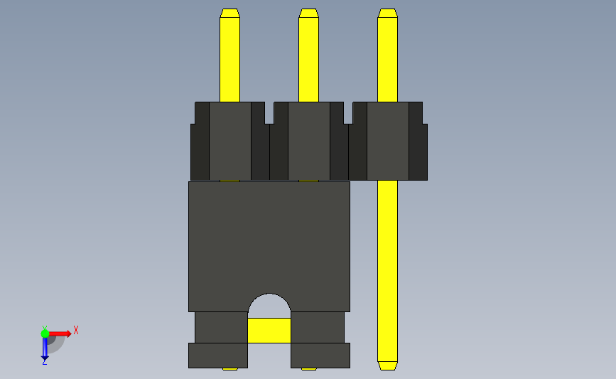 跳线 2.54mm 间距_STEP_模型图纸下载 – 懒石网