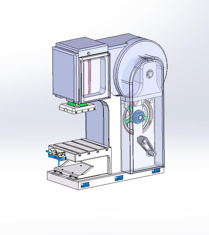 A19 详细冲床3D图纸