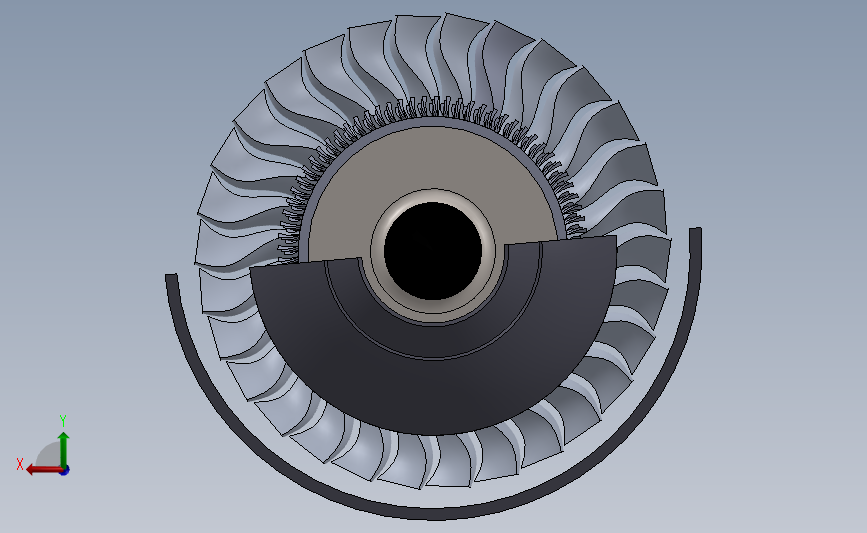 涡轮风扇发动机_SOLIDWORKS 2017_模型图纸下载 – 懒石网