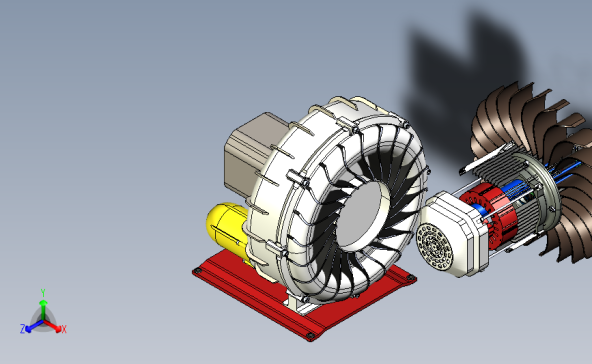 真空泵3D模型图