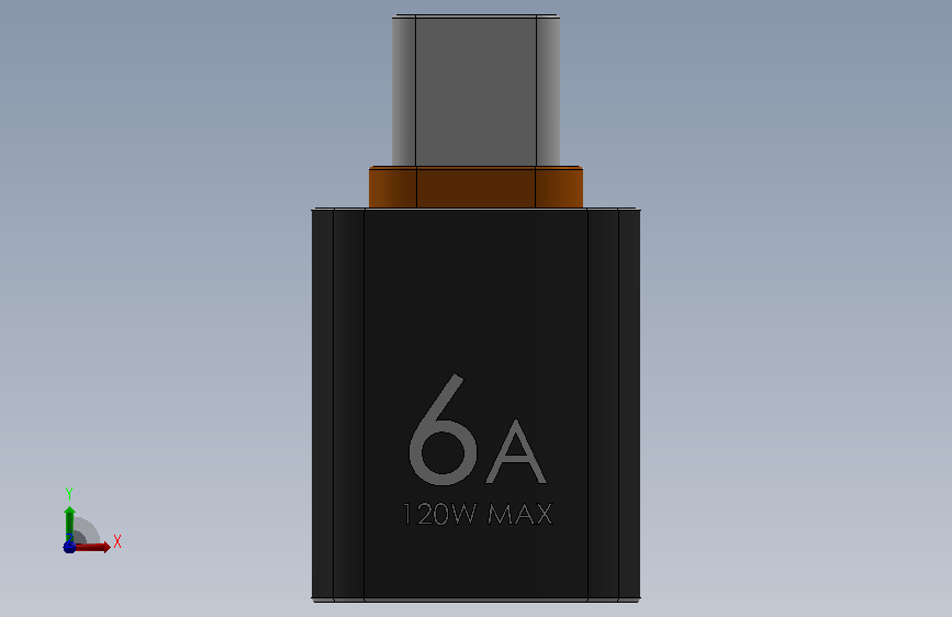 A0014474-USB-C 转 USB-A OTG 适配器 正面视图