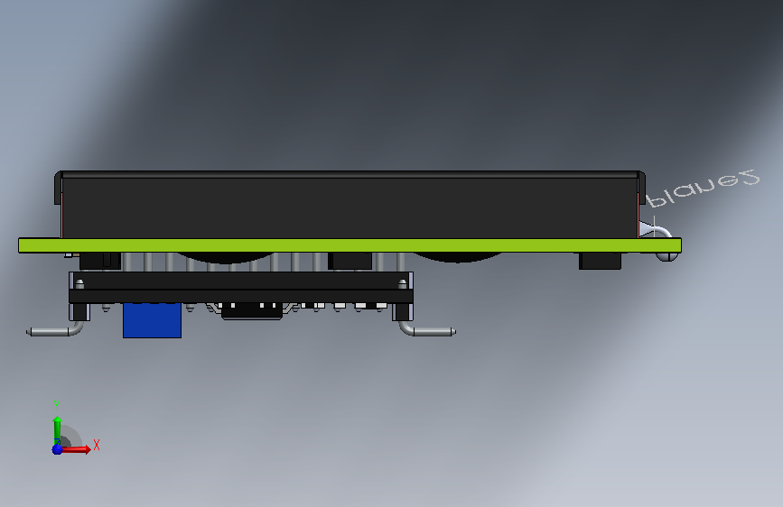 A3009369-带 I2C PCF8574 模块的 16x2 LCD 正面视图