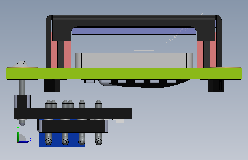 A3009369-带 I2C PCF8574 模块的 16x2 LCD 左侧视图