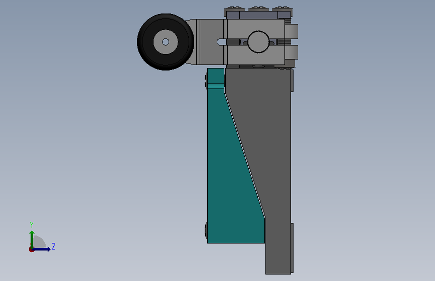 限位开关 6-_ASSY, LIMIT SWITCH, MINI, 2 CIRCUIT_限位开关 6-_组件, 限位开关, 小型, 2 回路 左侧视图