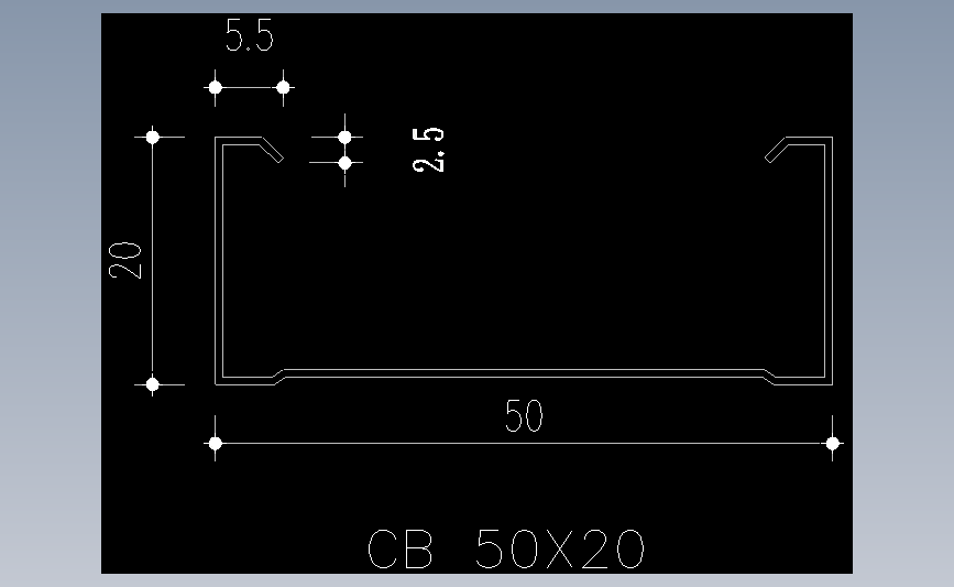 U型轻钢龙骨50X20