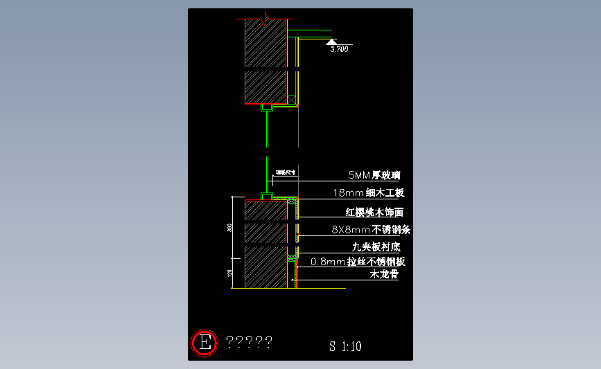 窗口竖剖节点图