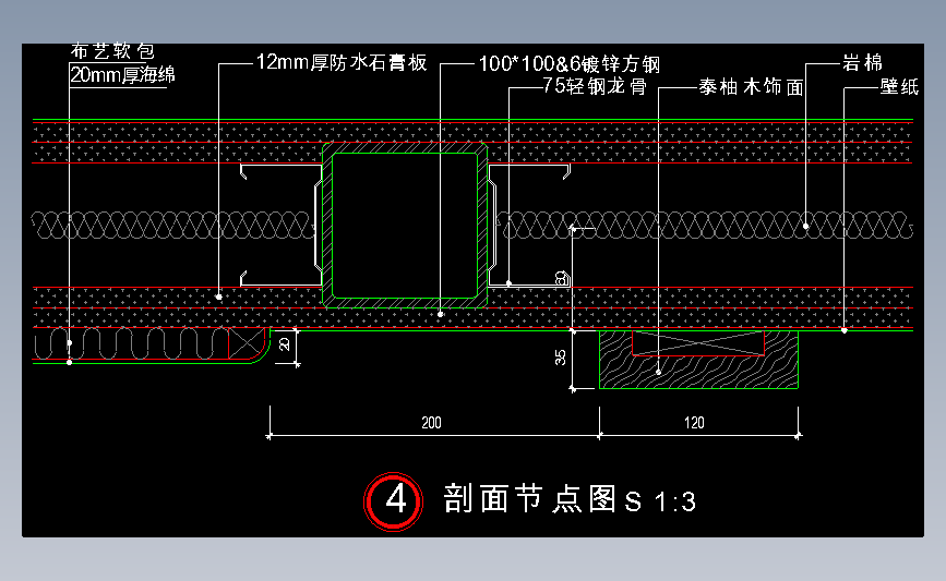 方钢轻钢龙骨龙骨隔墙2