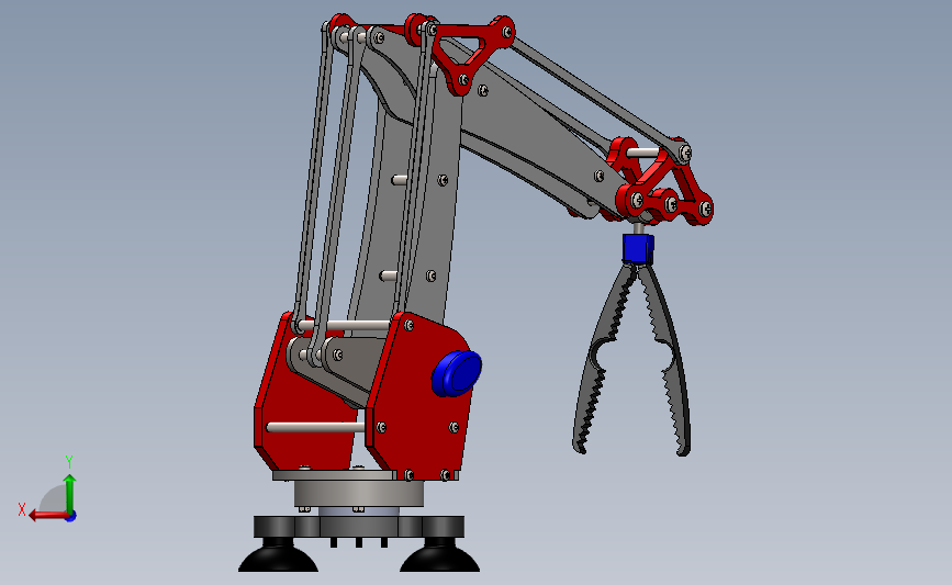 简易拼装的高可靠性机械臂教学用 Solidworks 2019 模型图纸下载 懒石网