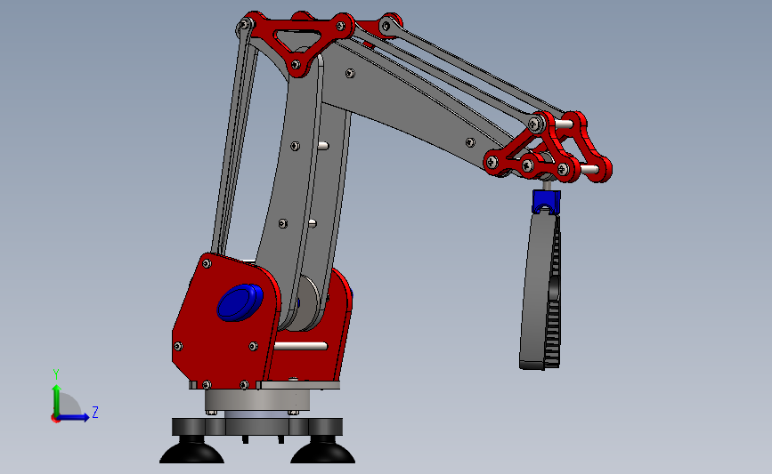 简易拼装的高可靠性机械臂教学用 Solidworks 2019 模型图纸下载 懒石网