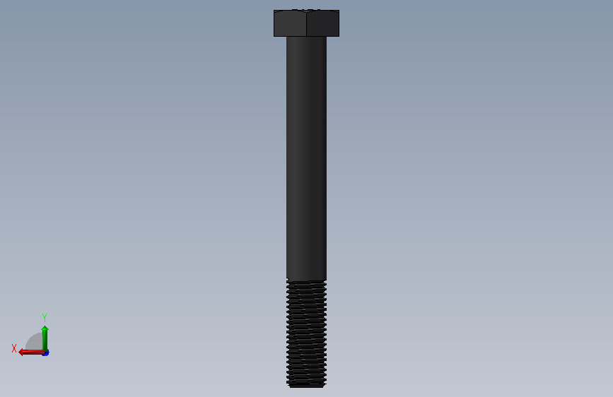 50_3_7,GB/T5780-2000六角头螺栓C级M8×70 背面视图