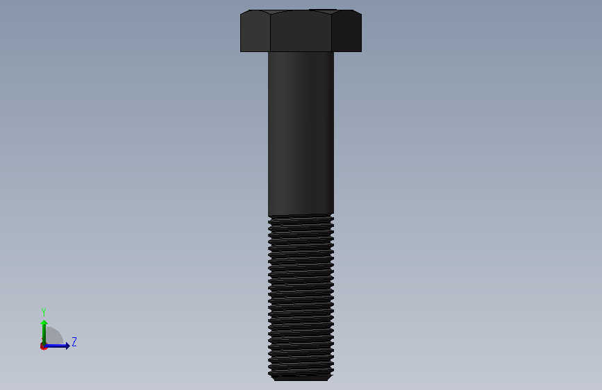 50_4_2,GB/T5780-2000六角头螺栓C级M10×50 左侧视图