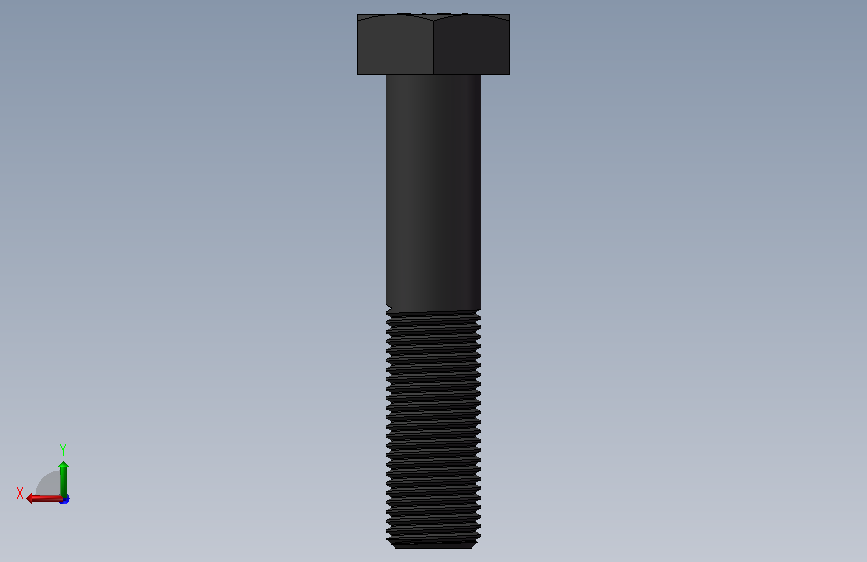 50_4_2,GB/T5780-2000六角头螺栓C级M10×50 背面视图