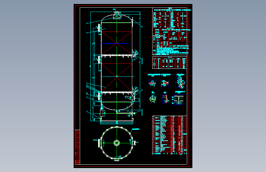 脱硫塔 cad