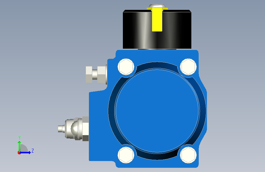 气动执行器50800 Pneumatic Vérin ALUMINIUM 至 克雷马耶勒 1-4 旅游 ( 90 ) 左侧视图